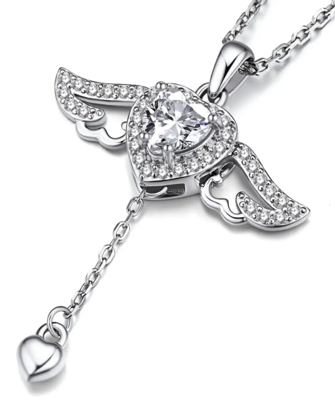 Angel Wing Heart Pendant