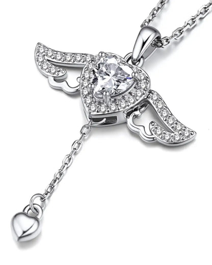 Angel Wing Heart Pendant