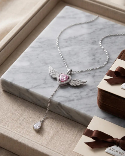 Angel Wing Heart Pendant