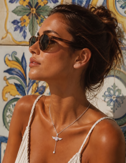 Angel Wing Heart Pendant
